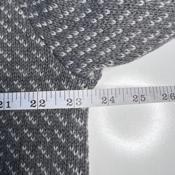 Merona Women's Sweater Button Down Grey/White Long Sleeves Cardigan Size XL - Picture 10 of 16